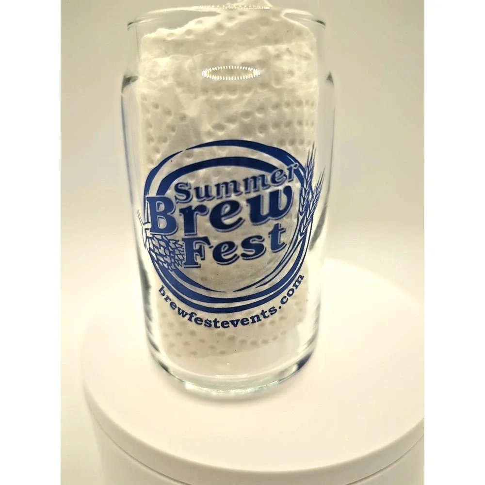 Summer Brew Fest Big Bones Canine Rescue Colorado Beer Tasting Glass Mug 4in